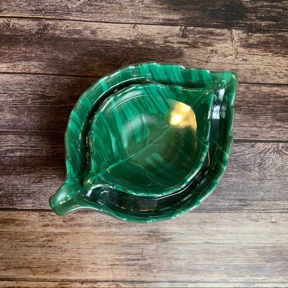 Opalhouse ~ 2pc Bamboo Melamine Leaf Nesting Bowl Set - Picture 5 of 9